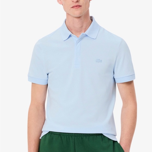 NWOT Lacoste Polo Shirt Mens Sz 9 /4XL Regular Fit light Blue Crocodile Polo *X3 - Picture 1 of 5